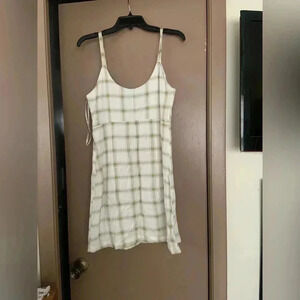 Plaid Spaghetti Strap Mini Dress​